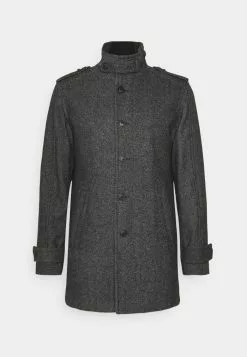 Selected Homme SLHNOAH COAT - Manteau Classique - Dark Grey/salt/pepper -Selected Homme Soldes Boutique 40505be055a74b83951865d7cef2e9be