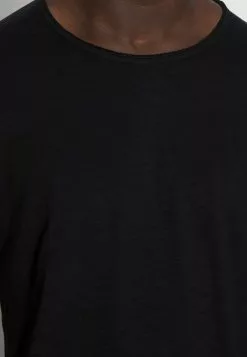 Selected Homme SLHMORGAN O NECK TEE - T-shirt Basique - Black -Selected Homme Soldes Boutique 4088144cd34e46078618def0213253c1