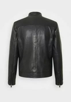 Selected Homme SLHICONIC CLASSIC - Veste En Cuir - Black -Selected Homme Soldes Boutique 416b4ae03b7745b98694a02bc81c8831