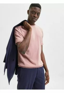 Selected Homme T-shirt Basique - Ash Rose -Selected Homme Soldes Boutique 420edb76f75d48c6a7384bd567a6e101