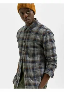 Selected Homme Chemise - Grey -Selected Homme Soldes Boutique 42184e22510847b58ace33b692cef4af