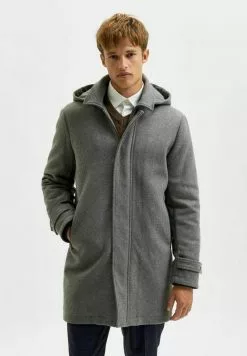 Selected Homme SLHSTAVANGER - Manteau Court - Grey Melange