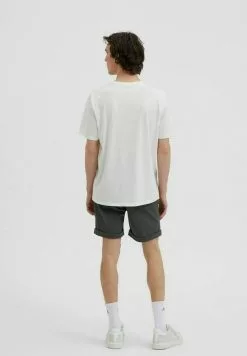Selected Homme T-shirt Imprimé - Egret -Selected Homme Soldes Boutique 434492ff6d504cb6a2dc32ef3e750564