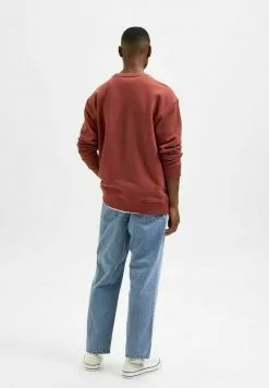Selected Homme Sweatshirt - Marsala -Selected Homme Soldes Boutique 438c488170064e6bb7735f419f161a18