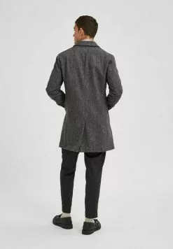 Selected Homme Manteau Court - Grey -Selected Homme Soldes Boutique 443c3db285a24cc7918bcc7f23ff2168