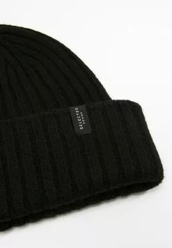 Selected Homme BEANIE - Bonnet - Black -Selected Homme Soldes Boutique 450213d8089043aaa28897868be3cc8e