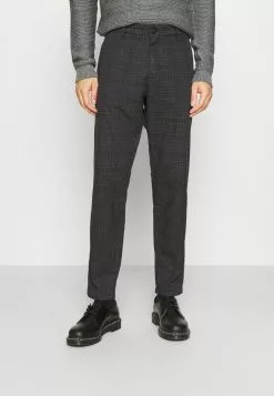 Selected Homme SLHSLIMTAPERED YORK - Chino - Mottled Dark Grey/camel