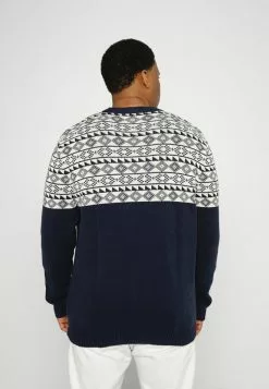 Selected Homme SLHSNOWDEN CREW NECK - Pullover - Sky Captain/egret -Selected Homme Soldes Boutique 469992b3179840ba88608a263fa61c5f