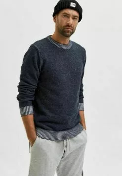 Selected Homme Pullover - Sky Captain -Selected Homme Soldes Boutique 46c072f2b26841c4a9b7acef1183712c