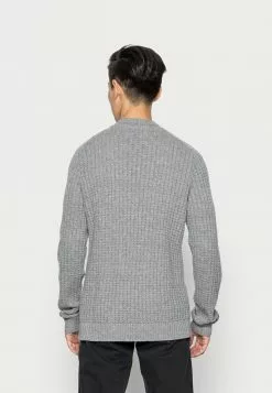 Selected Homme SLHATLAS CREW NECK - Pullover - Light Grey Melange -Selected Homme Soldes Boutique 46efefb06d654eecb524d01700833628