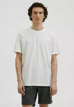 Selected Homme T-shirt Imprimé - Egret