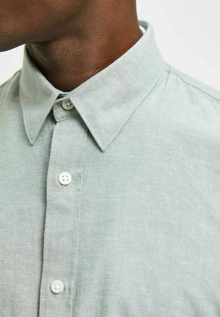 Selected Homme SLHSLIMNEW - Chemise - Olive Green 4 Selected Homme SLHSLIMNEW - Chemise - Olive Green – Image 4
