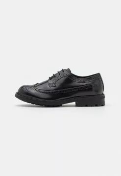 Selected Homme SLHALBERT BROGUE SHOE - Derbies - Black