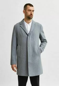 Selected Homme Manteau Classique - Grey Melange