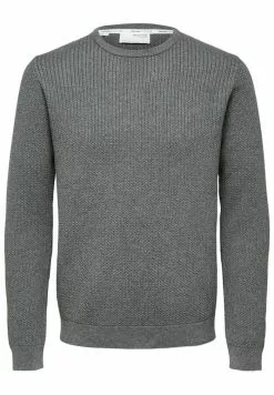 Selected Homme Pullover - Dark Grey Melange -Selected Homme Soldes Boutique 4a4288dc44da4b68ab5aed3f1e3b4d30