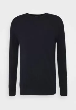 Selected Homme SLHBERG CREW NECK - Pullover - Navy Blazer/melange -Selected Homme Soldes Boutique 4acc401785e341f09588b9a68d039b75