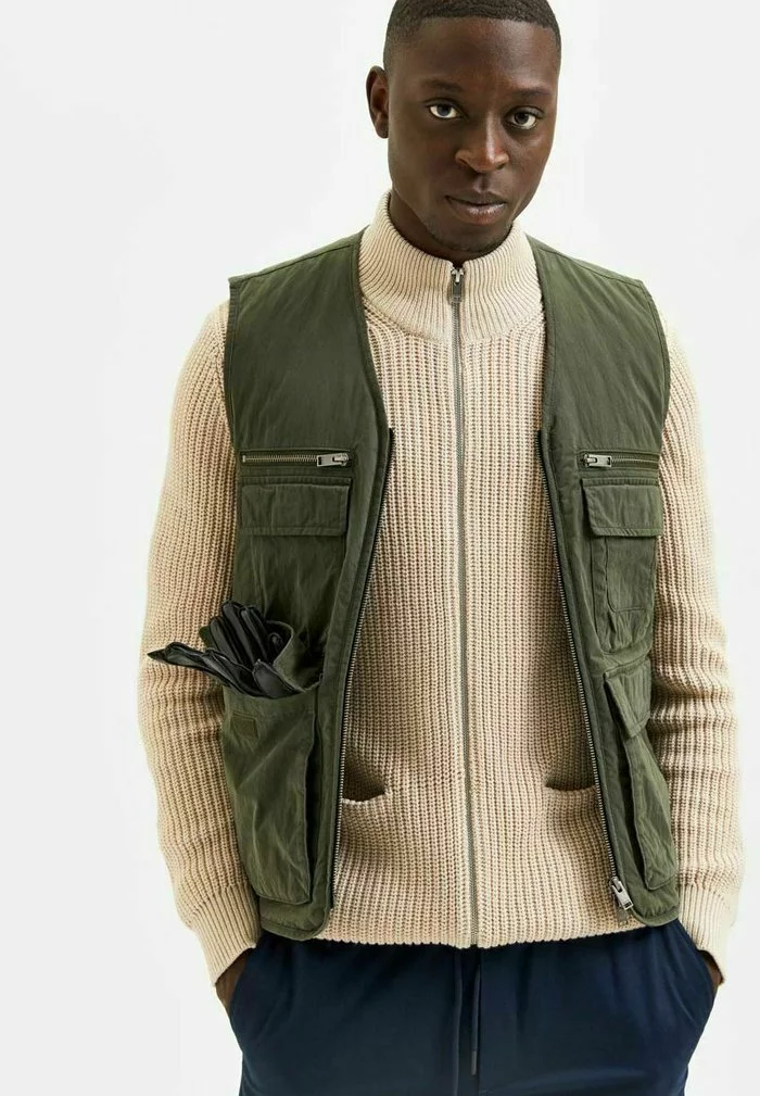 Selected Homme WESTE UTILITY-STIL - Veste Sans Manches - Dark Green 2 Selected Homme WESTE UTILITY-STIL - Veste Sans Manches - Dark Green – Image 2