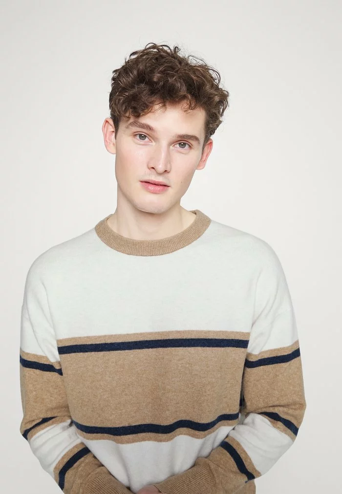 Selected Homme SLHSTACE CREW NECK - Pullover - Ermine/multi Color 4 Selected Homme SLHSTACE CREW NECK - Pullover - Ermine/multi Color – Image 4