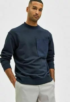 Selected Homme Sweatshirt - Sky Captain -Selected Homme Soldes Boutique 4bfd9b6376cd4fd7b9b1e55fe1ac7ebf