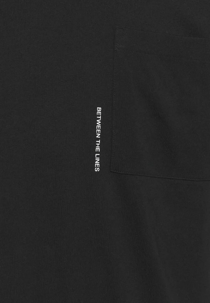 Selected Homme SLHRELAXFREDDIE POCKET ONECK - T-shirt Imprimé - Black 6 Selected Homme SLHRELAXFREDDIE POCKET ONECK - T-shirt Imprimé - Black – Image 6