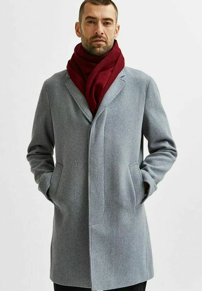 Selected Homme Manteau Classique - Grey Melange 5 Selected Homme Manteau Classique - Grey Melange – Image 5