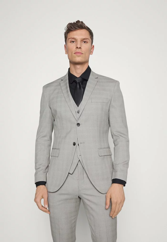 Selected Homme SLHMYLOLOGAN CHECK SUIT - Costume - Light Grey 7 Selected Homme SLHMYLOLOGAN CHECK SUIT - Costume - Light Grey – Image 7