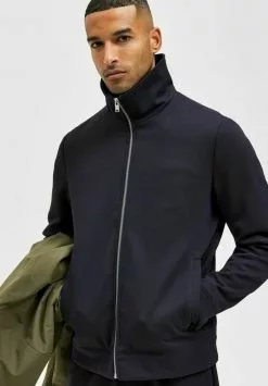 Selected Homme REISSVERSCHLUSS- - Sweat à Capuche Zippé - Sky Captain -Selected Homme Soldes Boutique 4cda927f37f54de98428c95417807991