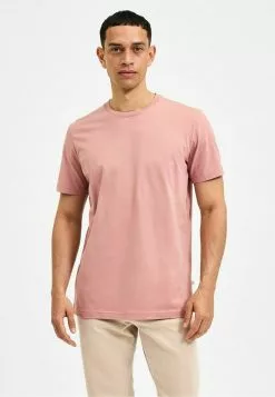 Selected Homme SLHNORMAN SS O-NECK S NOOS - T-shirt Basique - Ash Rose