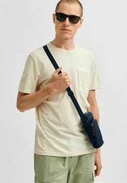 Selected Homme T-shirt Basique - Light Sand Melange -Selected Homme Soldes Boutique 4e4cfc1c951449f1bcc581c305041b9f
