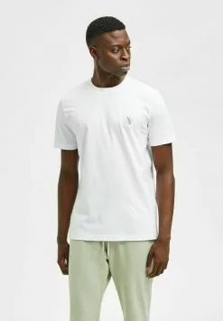 Selected Homme BESTICKTER - T-shirt Basique - Bright White