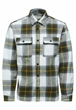 Selected Homme Chemise - Grey/white -Selected Homme Soldes Boutique 4faddc69f13a40b1b80995442edea8bf