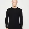 Selected Homme SLHMACK CREW NECK CAMP - Pullover - Black