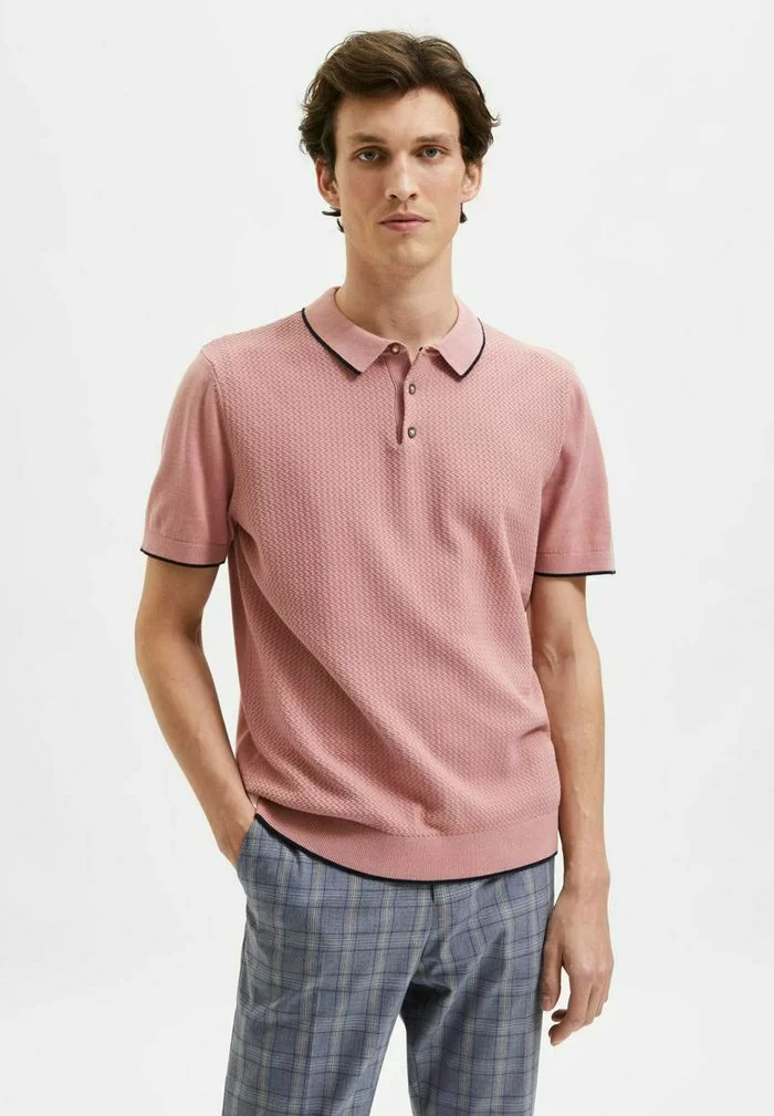 Selected Homme Polo - Ash Rose 1 Selected Homme Polo - Ash Rose