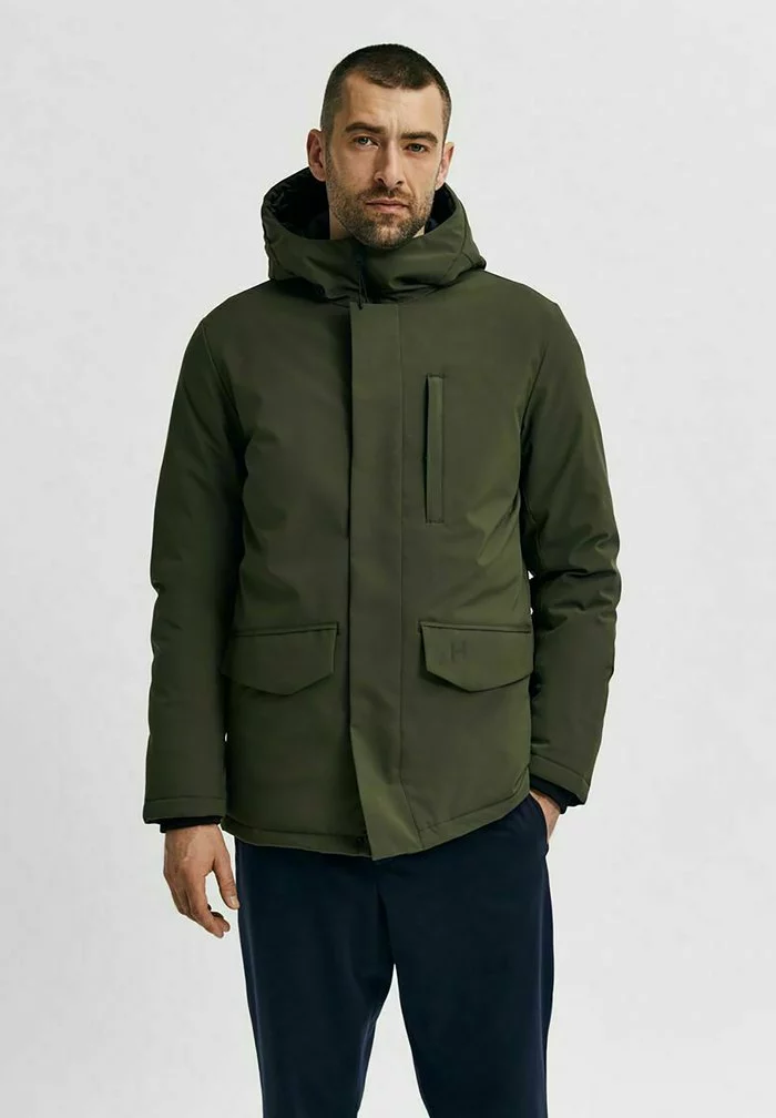Selected Homme Veste D'hiver - Forest Night 1 Selected Homme Veste D'hiver - Forest Night