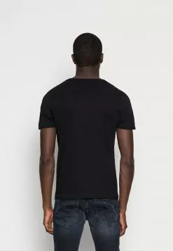 Selected Homme SLHMORGAN O NECK TEE - T-shirt Basique - Black -Selected Homme Soldes Boutique 5209a002e5104f85be3fffe7b80082e3