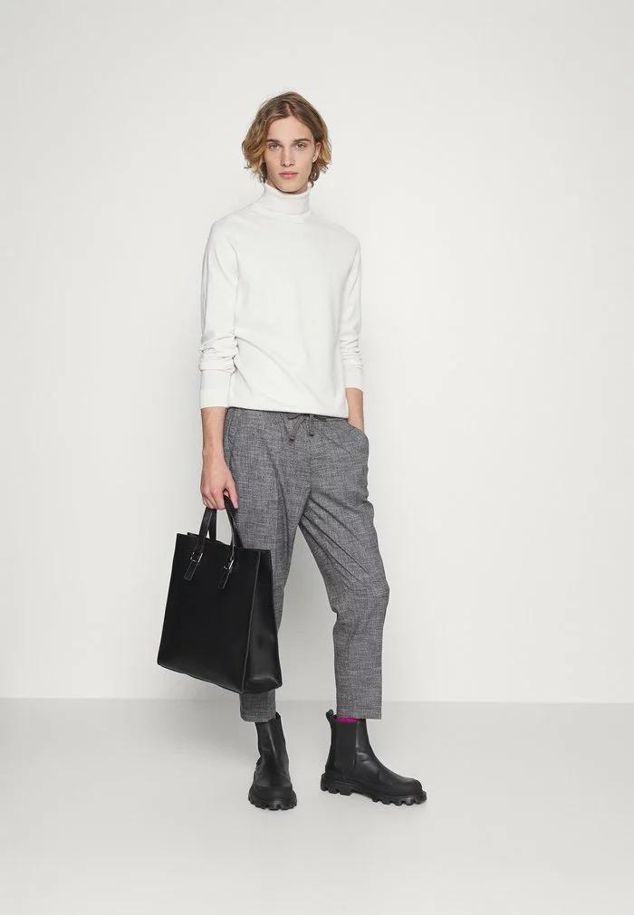 Selected Homme SLHBERG ROLL NECK - Pullover - Egret Melange 2 Selected Homme SLHBERG ROLL NECK - Pullover - Egret Melange – Image 2