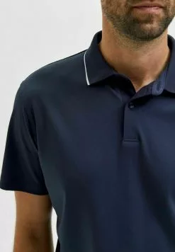 Selected Homme KURZÄRME - Polo - Navy Blazer -Selected Homme Soldes Boutique 522f60b19a2b489899635852555cceb0