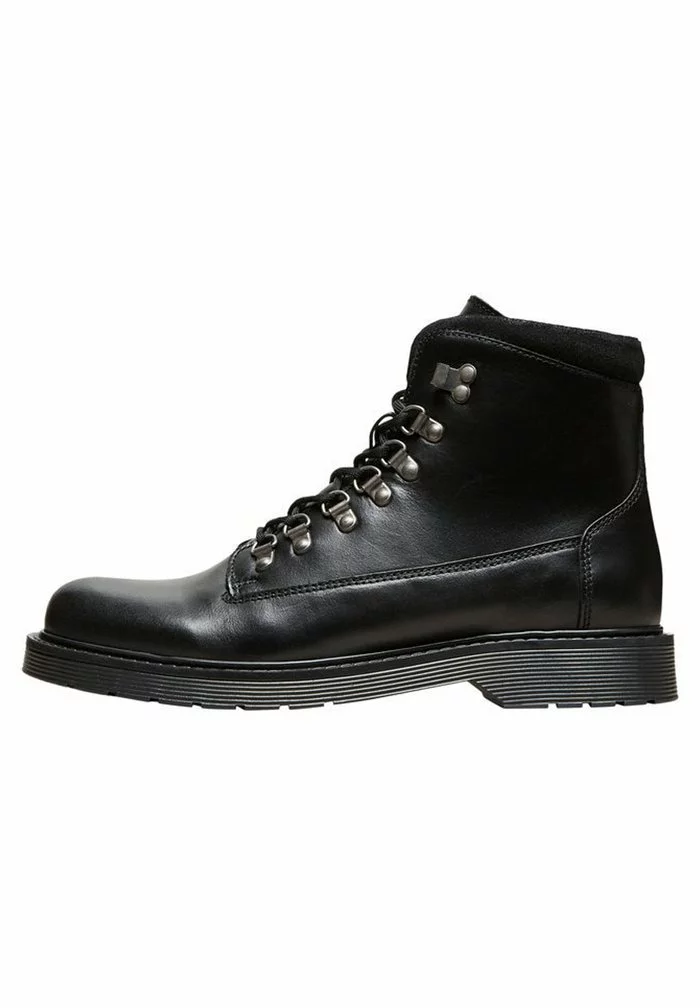 Selected Homme Bottines à Lacets - Black 2 Selected Homme Bottines à Lacets - Black – Image 2