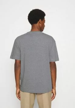Selected Homme SLHLOOSEGILMAN O NECK TEE - T-shirt Basique - Medium Grey Melange -Selected Homme Soldes Boutique 540d2e9cb433468097fff83da8197869