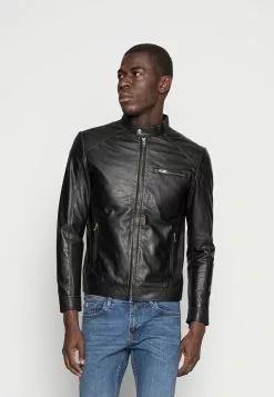 Selected Homme CLASSIC JACKET - Veste En Cuir - Black
