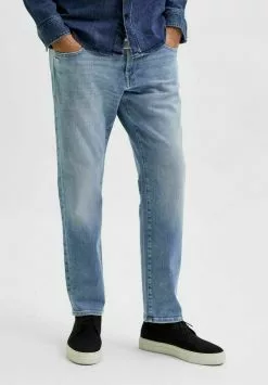 Selected Homme Jean Droit - Light Blue Denim