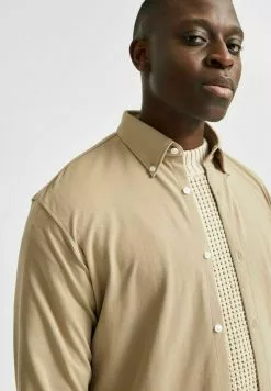 Selected Homme SLHSLIMOLIVER - Chemise - Crockery -Selected Homme Soldes Boutique 56f96546c9f84b159a20e743b010464d