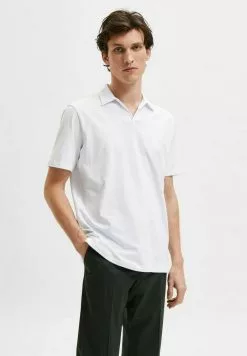Selected Homme KURZÄRMELIGES - Polo - Bright White