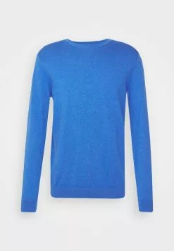 Selected Homme SLHBERG CREW NECK - Pullover - Star Sapphire Melange -Selected Homme Soldes Boutique 5868f1ea46614e2aab01964cb002cb14