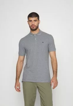 Selected Homme SLHAZE - Polo - Medium Grey Melange