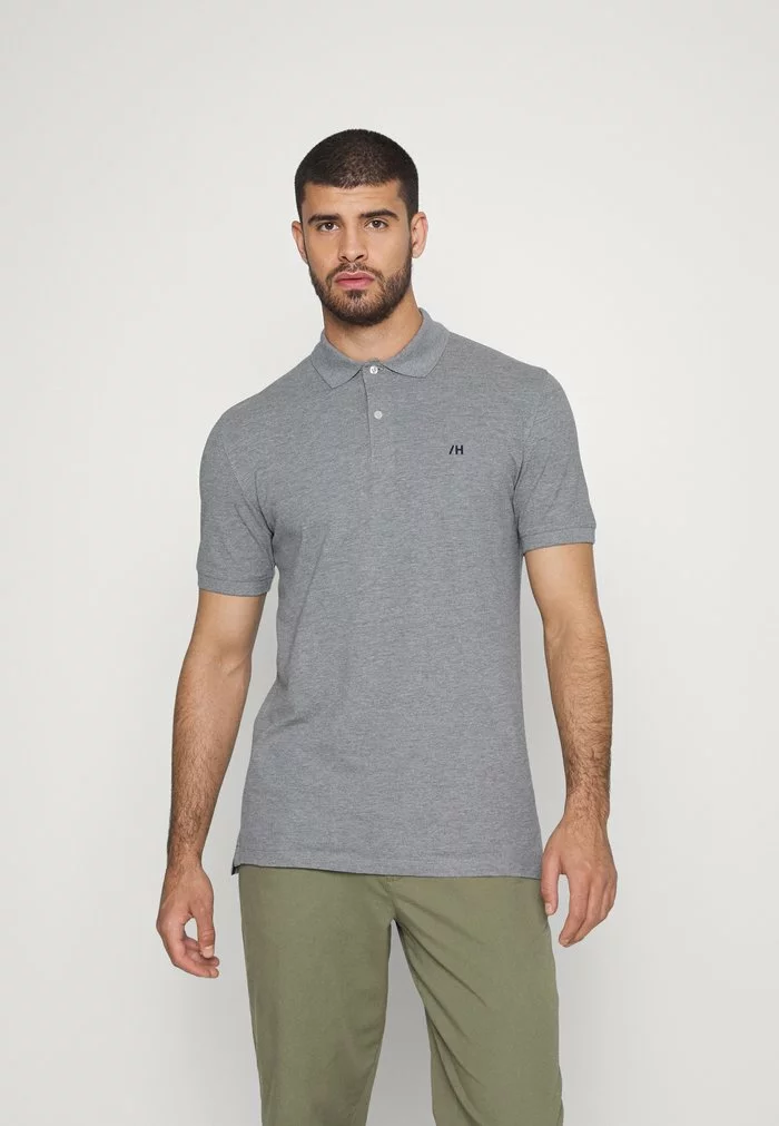 Selected Homme SLHAZE - Polo - Medium Grey Melange 1 Selected Homme SLHAZE - Polo - Medium Grey Melange
