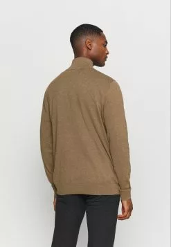 Selected Homme SLHBERG HALF ZIP - Pullover - Teak Melange -Selected Homme Soldes Boutique 5b8b8874248947b2a4675f5d55d2fa1a