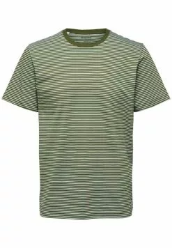 Selected Homme SLHNORMAN - T-shirt Imprimé - Winter Moss -Selected Homme Soldes Boutique 5c83d64849eb400cb006e87895dfb6d0