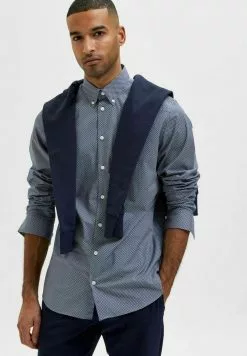 Selected Homme Chemise - Dark Blue -Selected Homme Soldes Boutique 5d15de2a67494756bac5f950a40e0c1f