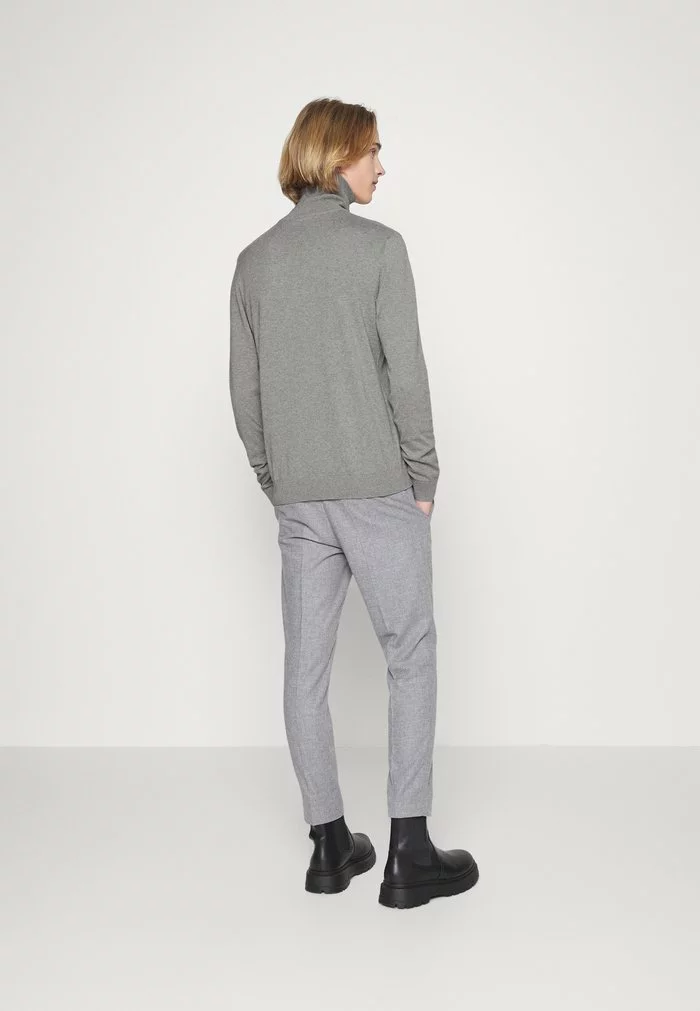 Selected Homme SLHBERG ROLL NECK - Pullover - Medium Grey Melange 3 Selected Homme SLHBERG ROLL NECK - Pullover - Medium Grey Melange – Image 3